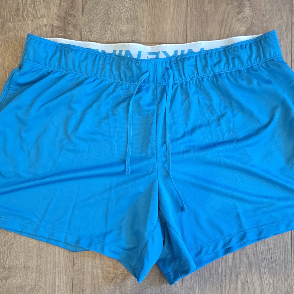 Nike Blue Athletic Shorts Teal Size Xl Dryfit NEW NWT